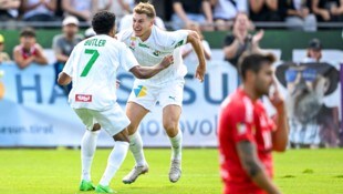 Sieg für die WSG Tirol – da kann man sich schon einmal freuen …