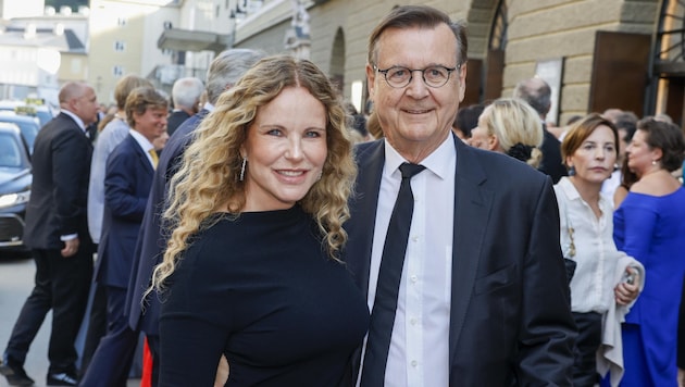 Katja Burkard accompanied her husband and media manager Hans Mahr. (Bild: Tschepp Markus)