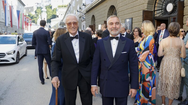 Herzog Franz von Bayern (li.) reiste mit Thomas Greinwald nach Salzburg. (Bild: Tschepp Markus)