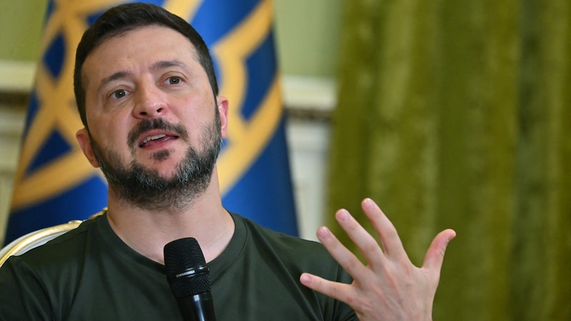 Der ukrainische Präsident Wolodymyr Selenskyj (Bild: AFP)