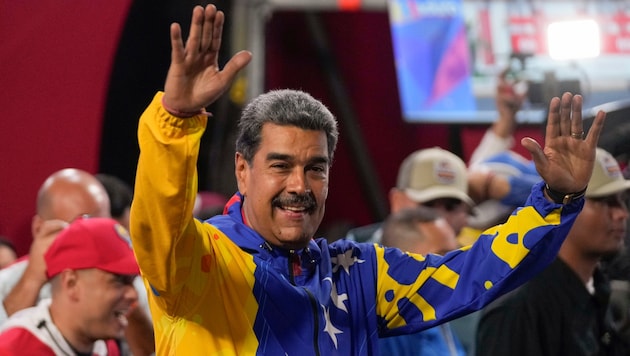 According to the electoral authority, Nicolás Maduro has won the presidential election in Venezuela. (Bild: AP)