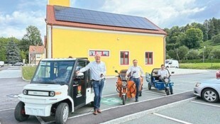 Bilanz: Bürgermeister Wolfgang Sodl, Vizebürgermeister Ohrenhofer und Andreas Schneemann, Klima- ...