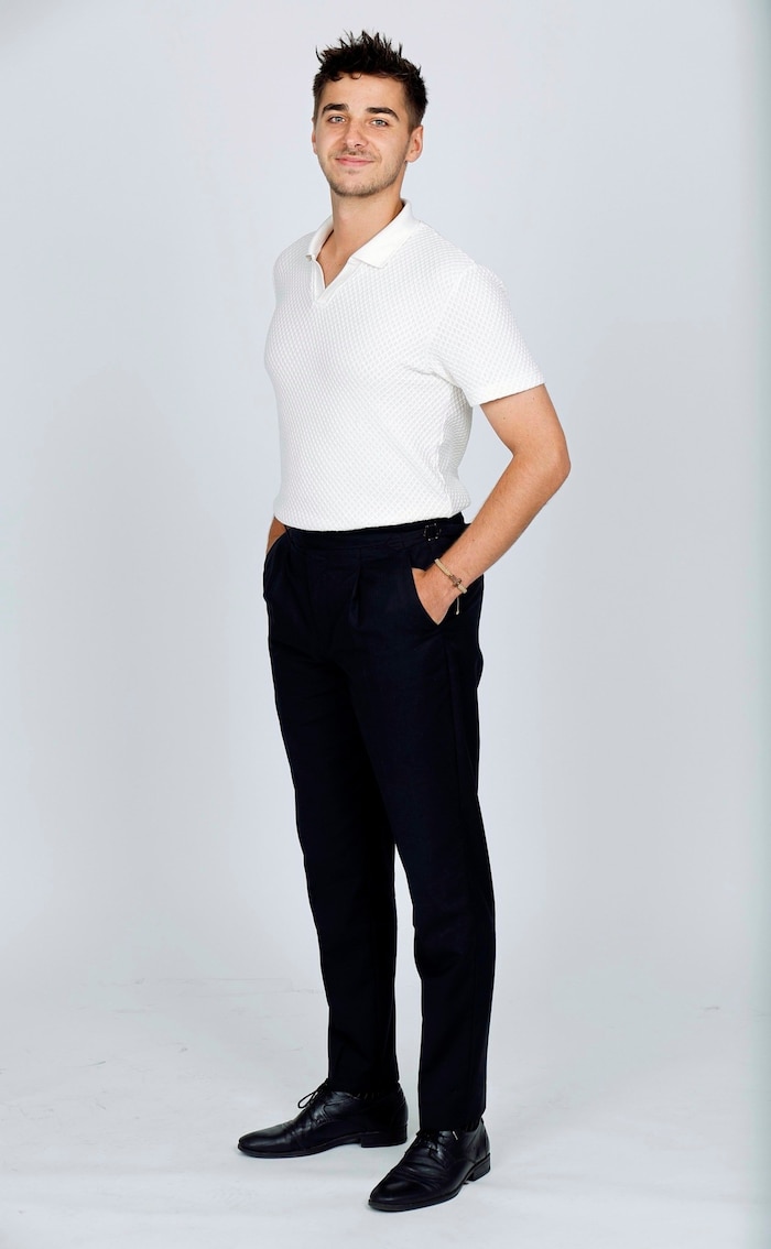 Matteo Ivan Rašić, relaxed at the "Krone" photo shoot