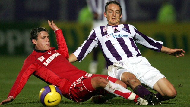 Im Mai 2005 feierte Zlatko Junuzovic (li.) für den GAK mit gerade einmal 17 Jahren sein Debüt in der Bundesliga. (Bild: GEPA pictures)