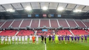 Trister Anblick im Wörthersee-Stadion. Wenn Austria Klagenfurt spielt, ist die Gegentribüne meist sehr leer.  (Bild: GEPA/GEPA pictures)