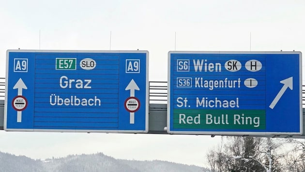 Im Bereich des Autobahnverteilerkreises St. Michael wurde die Polizei auf den Paketzusteller aufmerksam. (Bild: Pail Sepp)