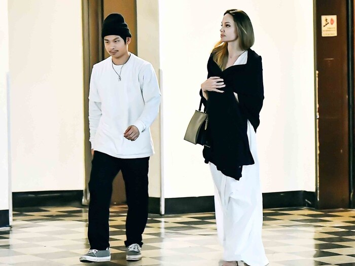 Pax Thien und Angelina Jolie