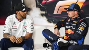 Max Verstappen kontert Lewis Hamiltons verbalen Seitenhieb. (Bild: AFP/APA/Hector RETAMAL)