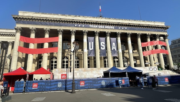 Das Palais Brongniart wurde zum „Team USA House“. (Bild: Gernot Bachler)