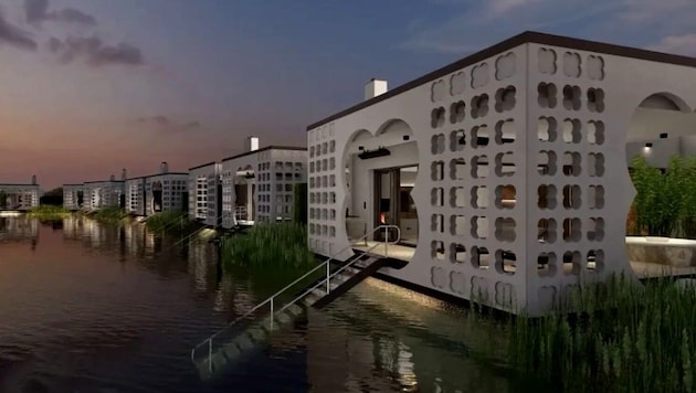 Separate residential units, attractive outfits and private access to the swimming lake: the "Silent Villas" are primarily intended for luxurious preferences. (Bild: NLK/Filzwieser)