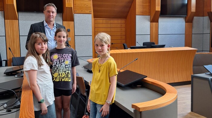 Happy faces among the little ones after the "trial"
