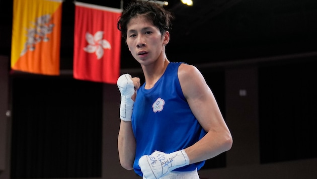 Lin Yu-ting is one of two female boxers who are active at the Olympics, although the gender test a year earlier prevented them from competing in the World Championships. (Bild: APA/AFP/POOL/Buda Mendes)