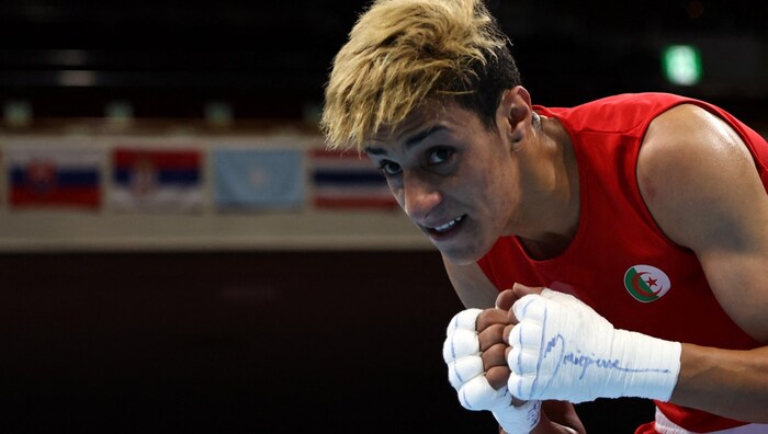 Imane Khelif bei den Olympischen Spielen 2021. Zwei Jahre später war sie bei der WM gesperrt, ...