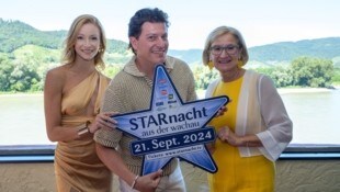 Kaleen, Patrizio Buanne und Landeshauptfrau Johanna Mikl-Leitner.