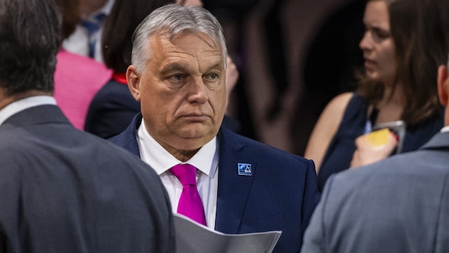 Orbán steht in Brüssel unter Dauerbeschuss. (Bild: AFP/SAMUEL CORUM)