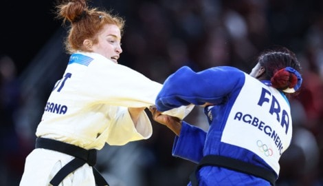 Lubjana Piovesana (li.) greift bei der EM nach einer Medaille. (Bild: GEPA)