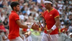 Carlos Alcaraz und Rafael Nadal (Bild: AFP or licensors)