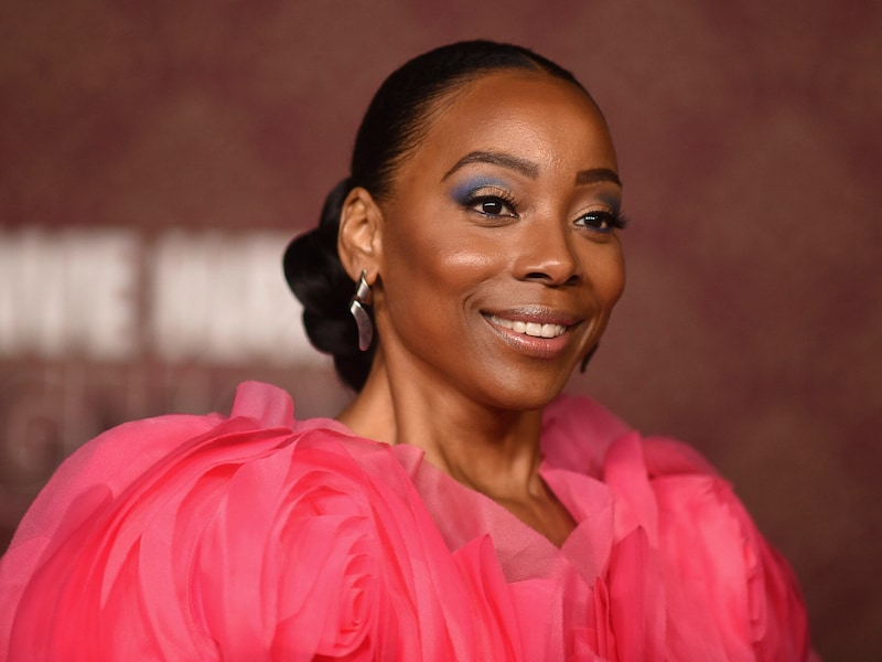 Erica Ash in February 2023 at the premiere of "We have a Ghost" in Los Angeles (Bild: AP ( via APA) Austria Presse Agentur/Richard Shotwell/Invision)