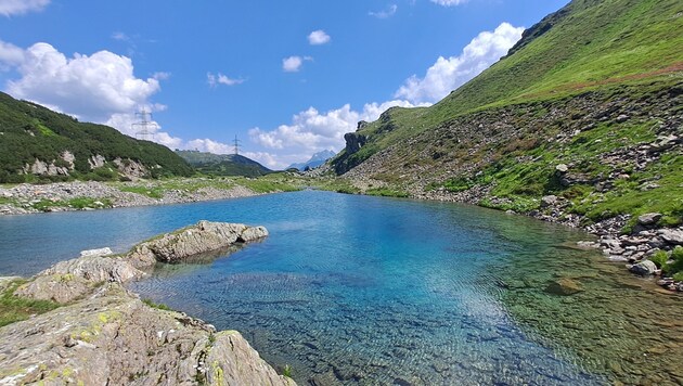 The Albonaseen lakes are a natural spectacle in the mountains of Vorarlberg. (Bild: Rubina Bergauer)