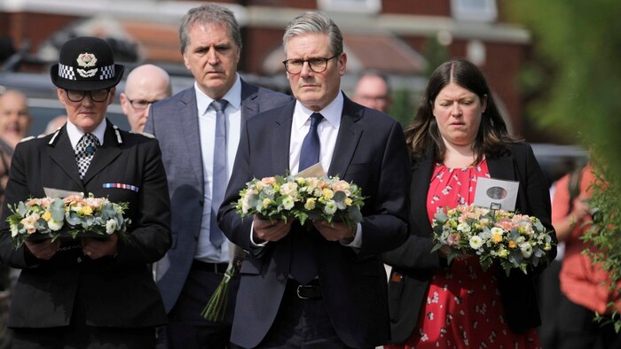 Der britische Premierminister Keir Starmer besuchte am Dienstag den Tatort.