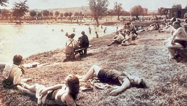 It was mainly Burgenlanders and Viennese who indulged in vacation pleasures at the mineral water beach. (Bild: Grammer Karl/Karl Grammer)