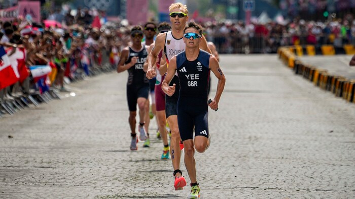 Alex Yee won the triathlon.