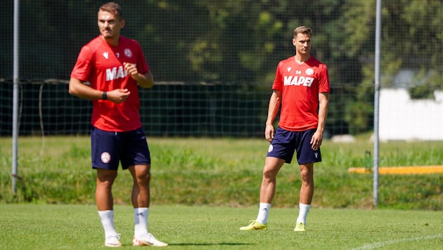 Dennis Dressel (right) already feels right at home at GAK. (Bild: GAK 1902)