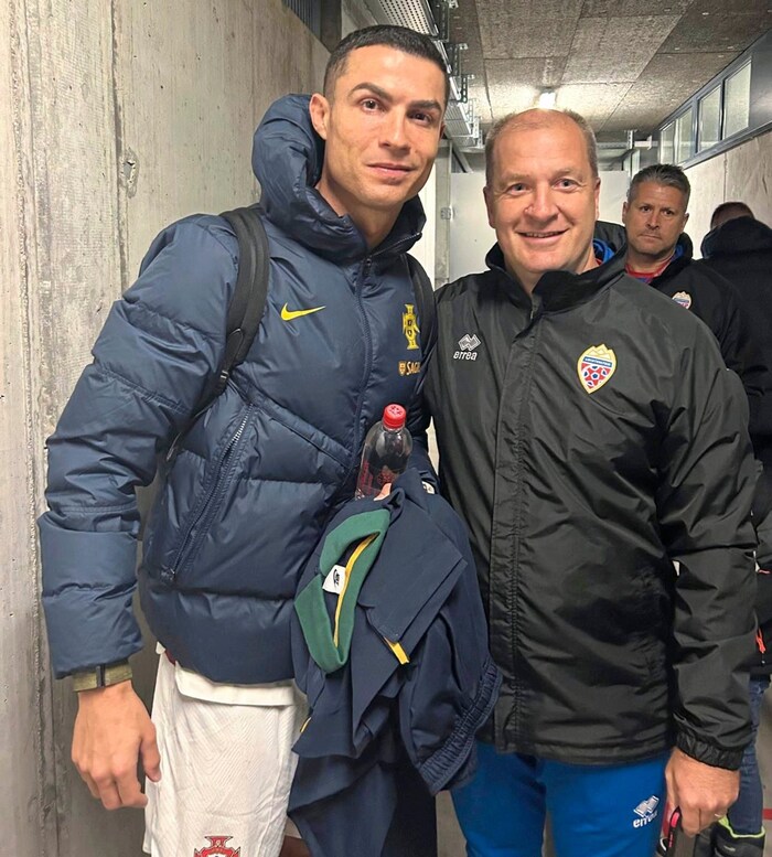 Bei einem Spiel zwischen Liechtenstein und Portugal traf Florian Klausner Cristiano Ronaldo.
