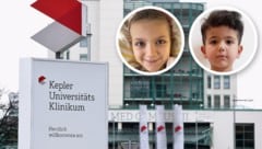 Murad (re.) und Aulona teilen ein ähnliches Schicksal: Sie waren herzkrank und konnten im Linzer Kepler Uniklinikum gerettet werden. (Bild: Krone KREATIV/Wolfgang Spitzbart, zVg)