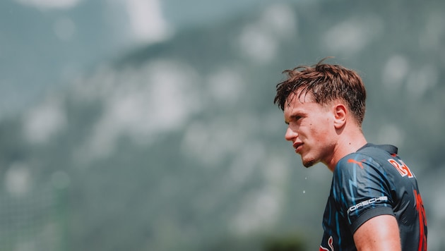 Luka Reischl verpasste es, im ersten Spiel einen Treffer zu erzielen. (Bild: Gintare Karpaviciute – FC Liefering)