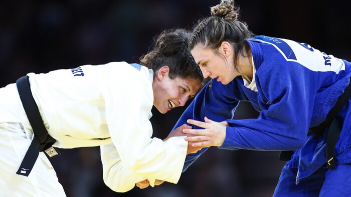 Michaela Polleres (right) was beaten by German Miriam Butkereit in the semi-finals.