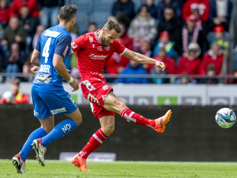 With 15 goals, Daniel Maderner (right) was GAK's top scorer last year. (Bild: GEPA pictures)