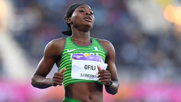 Favour Ofili is not allowed to compete in the 100 meters. (Bild: AFP/APA/Glyn KIRK)