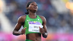 Favour Ofili darf über 100 Meter nicht an den Start gehen.  (Bild: AFP/APA/Glyn KIRK)