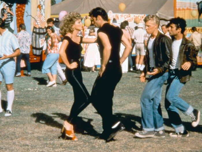 Olivia Newton John and John Travolta in "Grease"