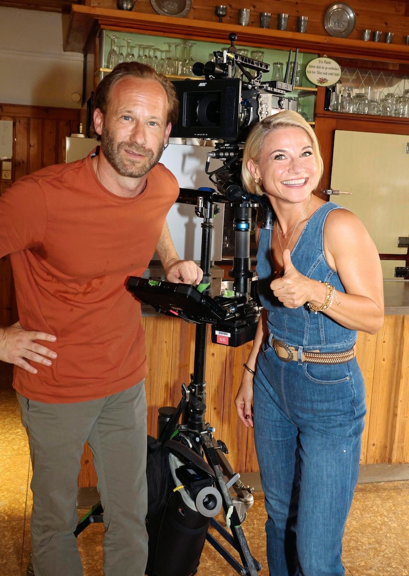 Producer Oliver Auspitz and actress Kristina Sprenger. (Bild: Bissuti Kristian/KRISTIAN BISSUTI)