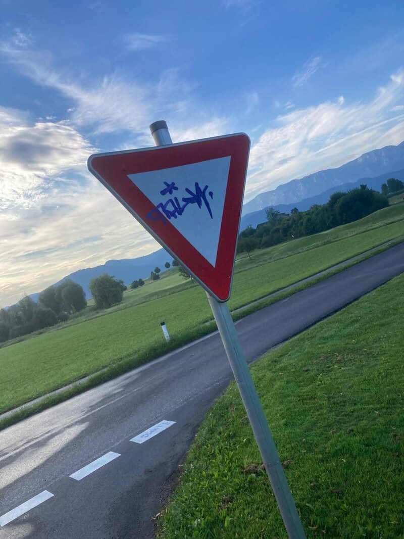 Insgesamt wurden in Attersee 80 Sachbeschädigungen gezählt. (Bild: Krone KREATIV/Gemeinde Attersee)