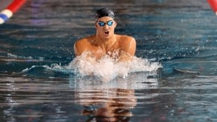 Trainiert ab Herbst 2025 in Amerika: Salzburgs Schwimmhoffnung Luka Mladenovic. (Bild: Tröster Andreas/ANDREAS TROESTER)