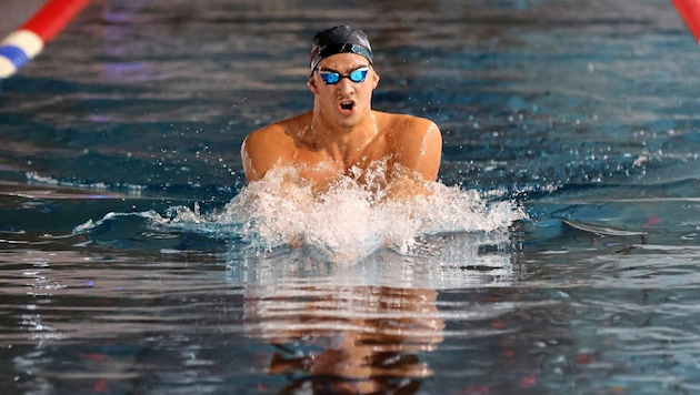 Luka Mladenovic schwamm überlegen zum Sieg. (Bild: Tröster Andreas/ANDREAS TROESTER)