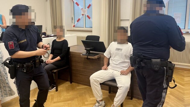 The two defendants in the Vienna Regional Court were in custody until the trial. (Bild: Pratschner Sophie, Krone KREATIV)