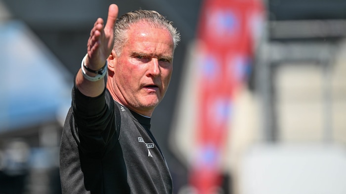 SPG Lustenau/Dornbirn-Coach Klaus Stocker schmeckte die Art und Weise nicht, wie es zur Derby-Verschiebung kam.