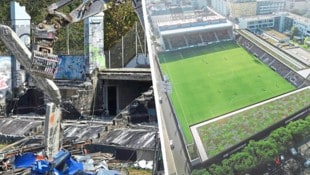 Der Wiener Sport-Club bekommt eine neue Heimstätte – das alte Stadion ist schon Geschichte (Bild: Krone KREATIV/Hetterich, Martin Jöchl)