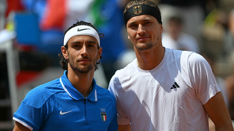 Lorenzo Musetti, Alexander Zverev (Bild: AFP)