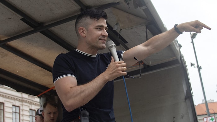 Rechtsextremist Martin Sellner im Juli in Wien
