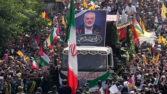 Trauerzug für Haniyeh in Teheran