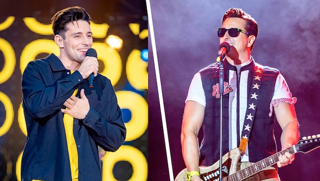 Alexander Eder (li.) und Andreas Gabalier gastieren am 20. und 21. September in Rossatzbach. (Bild: Krone KREATIV/krivograd/ipmedia)