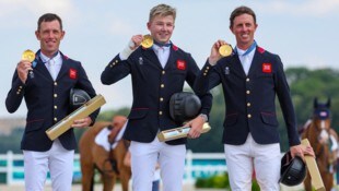 Scott Brash, Harry Charles und Ben Maher (v.l.n.r.)