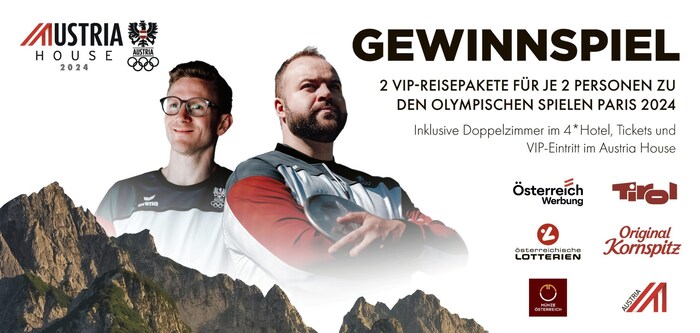 Climber Jakob Schubert and discus ace Lukas Weißhaidinger go for it.