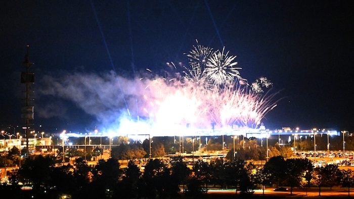 Feuerwerk zum Abschluss der Show
