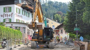 Nur zu Fuß kommt man hier durch, alle Straßen zum Mühlauer Platzl wurden zur Sackgasse. 